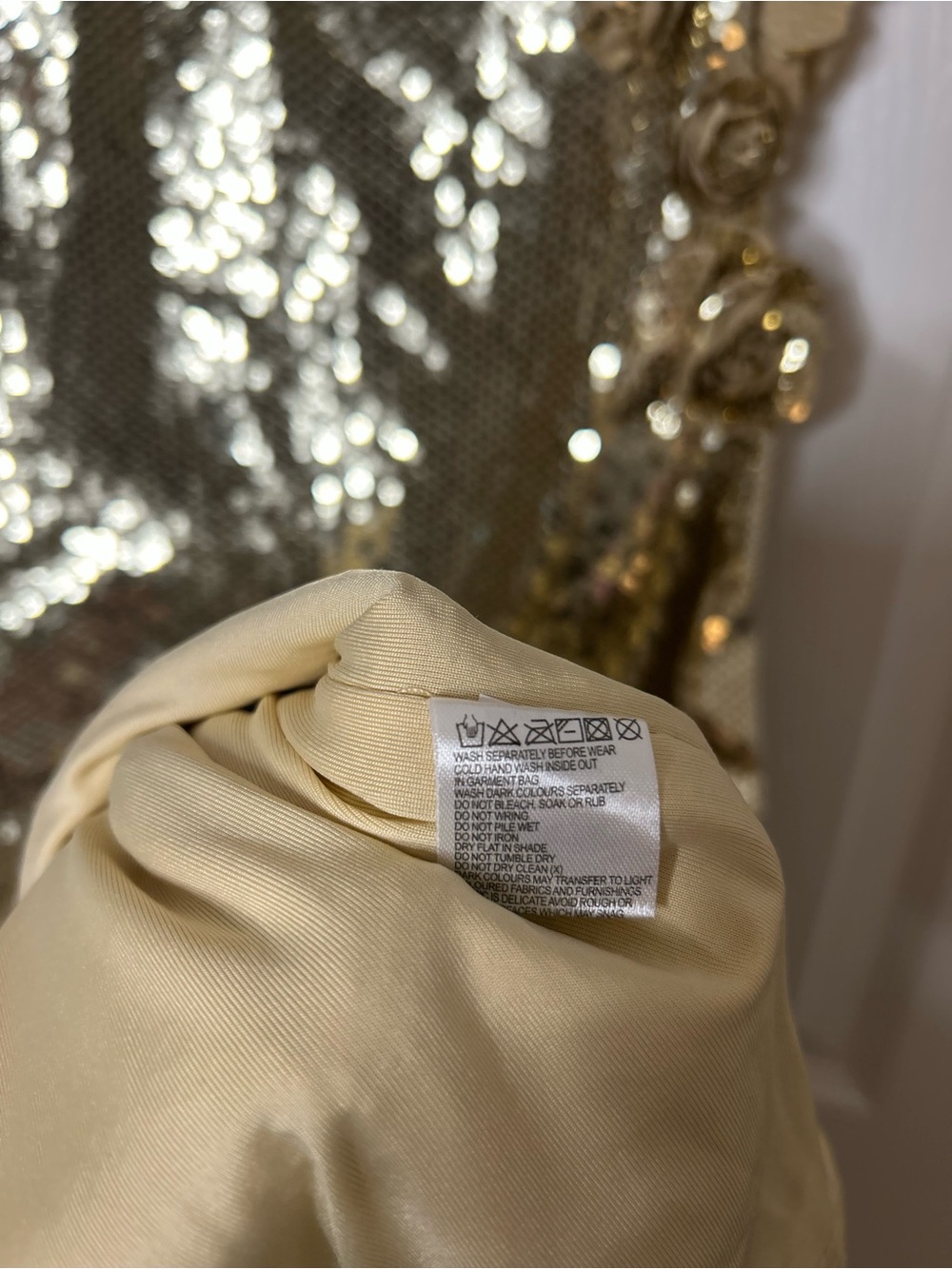 Meshki Cassia Strapless Sequin Rose Midi Dress - Picture 15 of 16